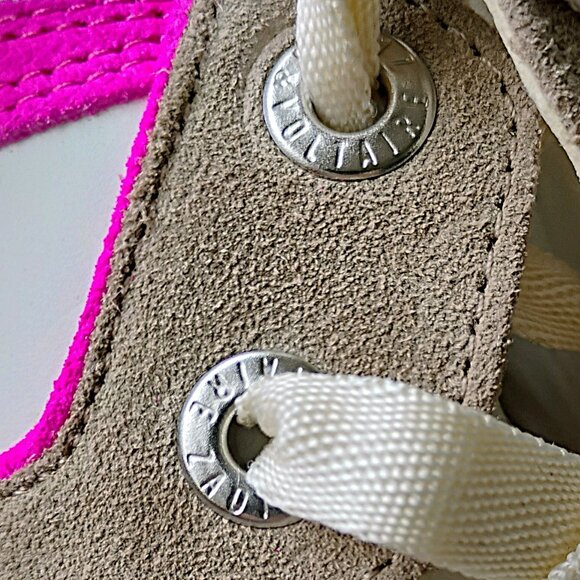 Zadig & Voltaire Women High Flash 100% Leather Sneaker with Side Zip in Paradise - Picture 5 of 16